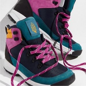 Free People Danner Movement Adrika Hiker Blue and Pink Suede worn a few times.